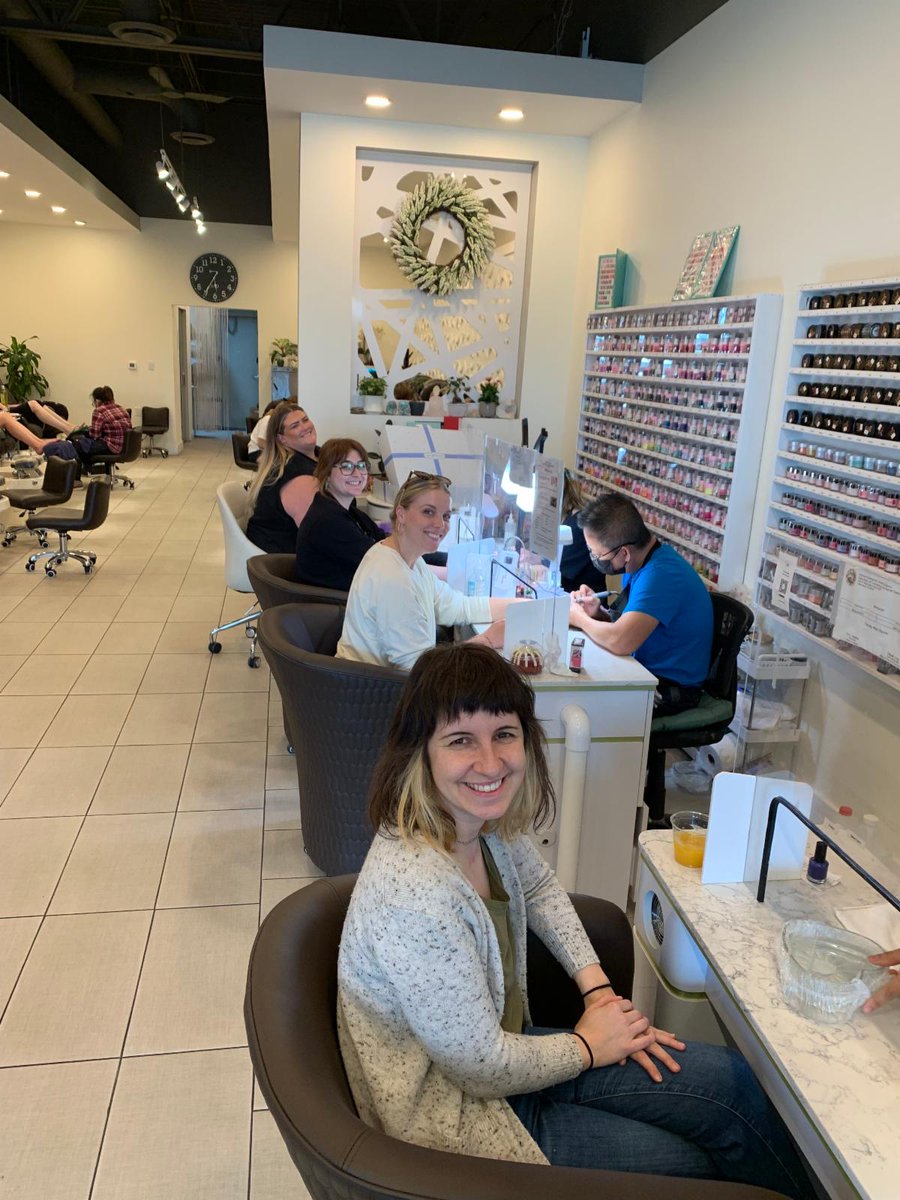 SchottDesignInc's tweet photo. Huge #ThankYou to McKenzie, Misty &amp; Laken for treating us to mani/pedi's last night!  We always enjoy the opportunity to socialize with you ladies! ❣️ https://t.co/EBUYqxD0DN