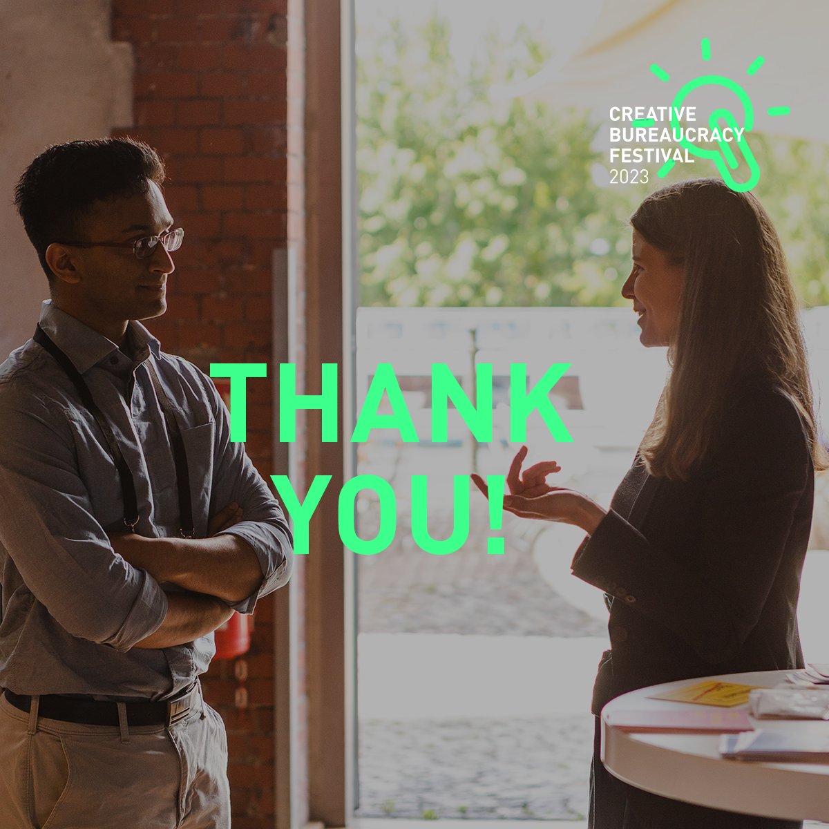 CreatBureauFest's tweet photo. 👏 The programme part of our festival is slowly coming to an end & we would like to take this opportunity to thank all our partners, without whom all of this would not be possible.
Thank you for your support, dedication & commitment! 🙏
#CBF23 #CreativeBureaucracyFestival https://t.co/0dQKlRW6fX