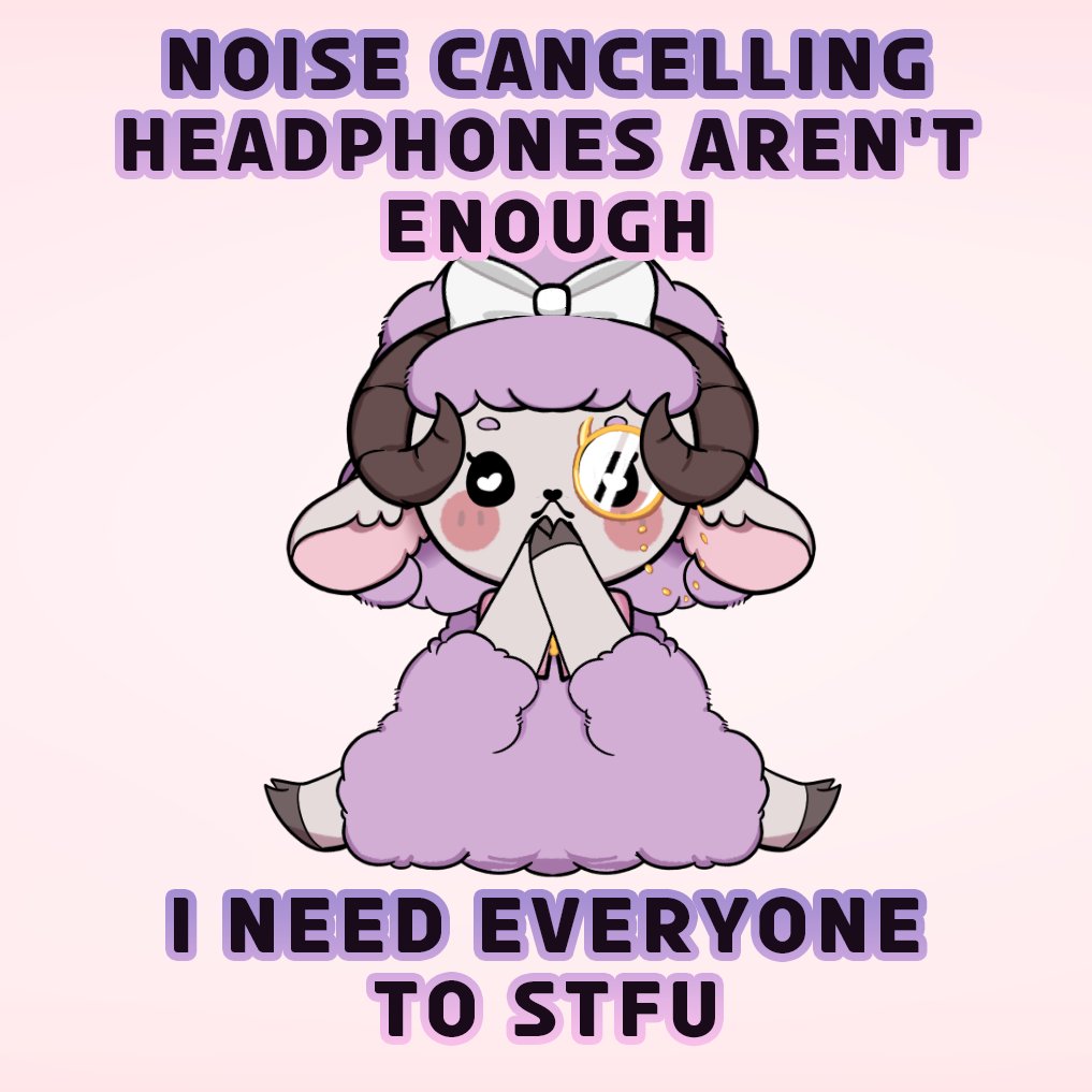 Kuromiya Lucien 【KAWA】 on Twitter "Noise cancelling headphones aren't