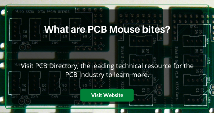 Mouse bites in a PCB are tiny perforations/pricks on the board, allowing for panelling and depanelling smaller PCBs together. 

Click here to read more ow.ly/MYjF50OP8Z1

#PCB #MouseBites #PCBManufacturing #Panelizing #Depanelizing #PCBDesign #PCBIndustry #PCBCommunity