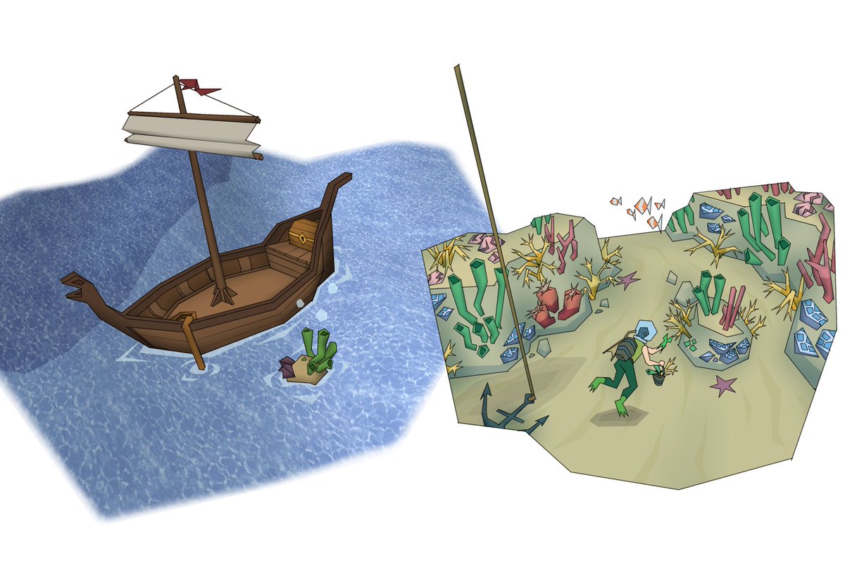 JagexJerv's tweet image. Intrigued by the Sailing skill? Check out this great blog with information about Sailing’s Core gameplay! 

Also, here’s some of the boat drawings I was working on!