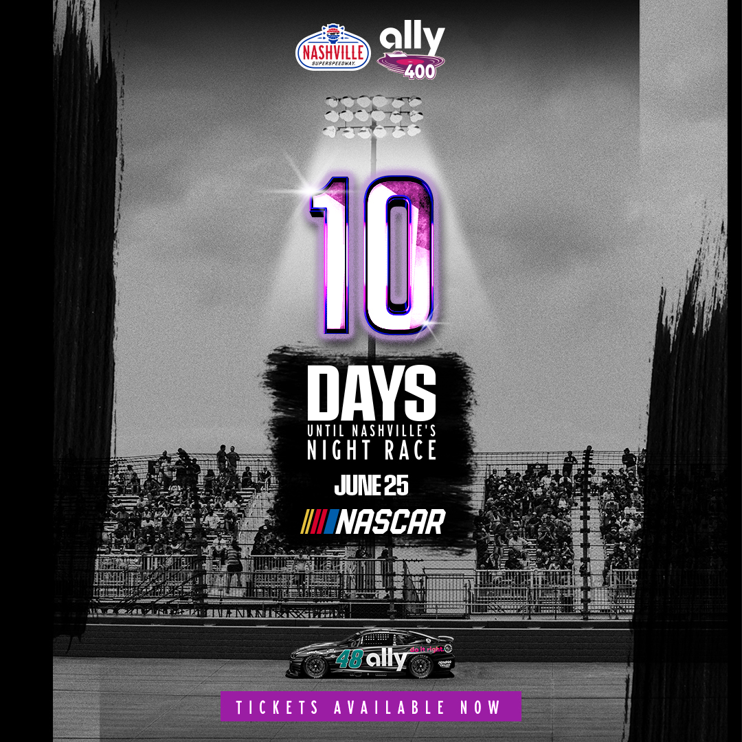 10 days 😤

#Ally400 🎟: bit.ly/3ThpRCc

@allyracing | @NASCAR