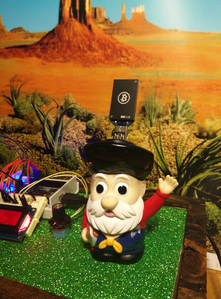 JCultEcon's tweet photo. apropos Lana Swartz' #IMSW2023 keynote on scams, Lana's not on here any more but she sends greetings with her Little Old Bitcoin Miner provocation (that @allartmarkets cited in her intro as the gateway into Lana's work ) we love that little guy https://t.co/3aRMwzeTUn