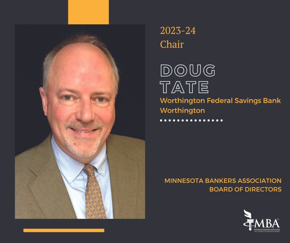 Minnesota Bankers on Twitter "Congratulations to Doug Tate