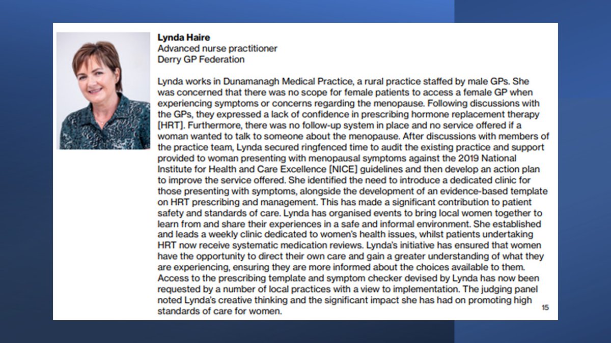 Derry GP Federation (@gpfed_derry) on Twitter photo Good luck to Derry GP Federation ANP Lynda Haire who is a finalist in the Primary Care Nurse of the Year category at the RCN NI Nurse of the Year Awards tonight. Good luck to her and all the finalists, have a great evening. #NINoY23 <a href="/southern_fsu/">Southern GP Federation Support Unit</a> <a href="/EasternGp/">Eastern GP Federation Support Unit</a> <a href="/gp_northern/">Northern GP Federation</a> <a href="/RCN_NI/">RCN Northern Ireland</a> Good luck to Derry GP Federation ANP Lynda Haire who is a finalist in the Primary Care Nurse of the Year category at the RCN NI Nurse of the Year Awards tonight. Good luck to her and all the finalists, have a great evening. #NINoY23 <a href="/southern_fsu/">Southern GP Federation Support Unit</a> <a href="/EasternGp/">Eastern GP Federation Support Unit</a> <a href="/gp_northern/">Northern GP Federation</a> <a href="/RCN_NI/">RCN Northern Ireland</a>