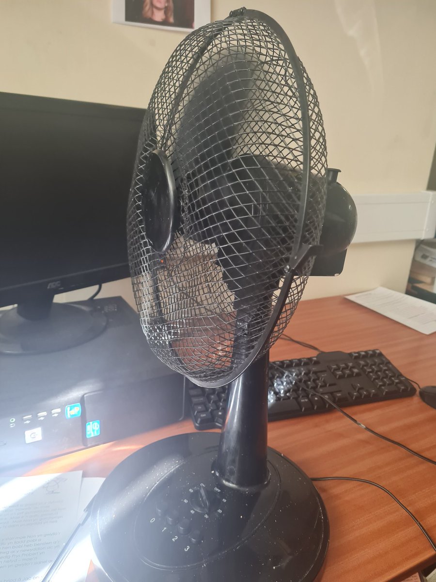 Today's classroom/office temps were impossible. I took my own fan to work with me today and genuinely feel my workplace need to invest in more air conditioning around the building.