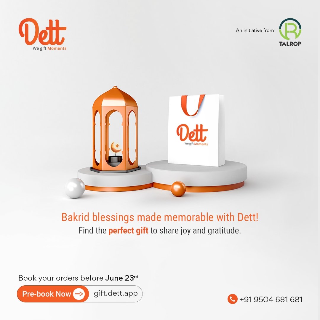 dettworld's tweet photo. Pre-Book Now :  https://t.co/MoOiRr5mrT

Book at your fingertips : https://t.co/QJkHMx6S6L

#dett #dettworld #agiftfromdett #talrop #talropworld #talropinsta #gifts #bakridmubarak #bakridgifts https://t.co/FSiy3lzh1T