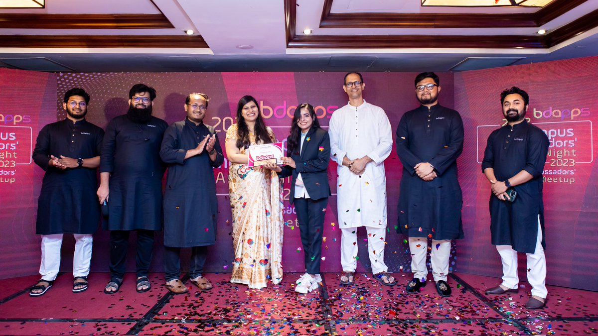 Glimpse of 2022 bdapps Campus Ambassador Award Night & 2023 Ambassador's Meetup. That night became more shinning with the appearance of all of our Campus Stars across Bangladesh.

#bdapps #NationalAppstore #CampusAmbassador #AwardNight