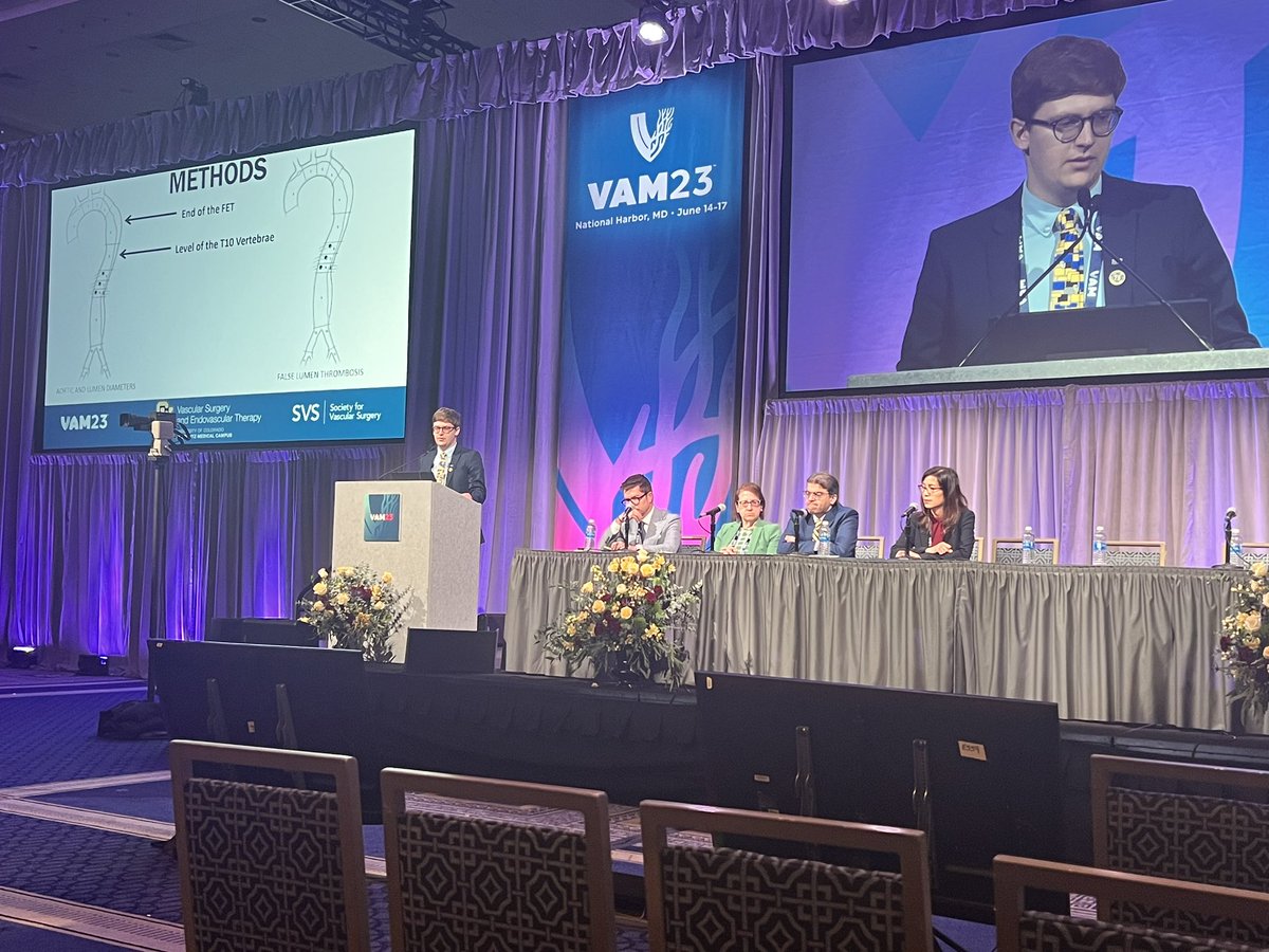 Rafael Demarchi Malgor (@rafamalgor) on Twitter photo Very proud of our own <a href="/Pedro_FNeves_MD/">Pedro J. Furtado Neves</a> presenting at VAM 2023 our aortic remodeling data after FET plus TEVAR in patients with thoracoabdominal aortic dissections!
<a href="/CUVascularSurg/">CU Vascular Surgery</a> <a href="/TheAortologist/">T. Brett Reece</a> <a href="/Muha_Aftab/">Muhammad Aftab, MD, FACS, FACC</a> Very proud of our own <a href="/Pedro_FNeves_MD/">Pedro J. Furtado Neves</a> presenting at VAM 2023 our aortic remodeling data after FET plus TEVAR in patients with thoracoabdominal aortic dissections!
<a href="/CUVascularSurg/">CU Vascular Surgery</a> <a href="/TheAortologist/">T. Brett Reece</a> <a href="/Muha_Aftab/">Muhammad Aftab, MD, FACS, FACC</a>
