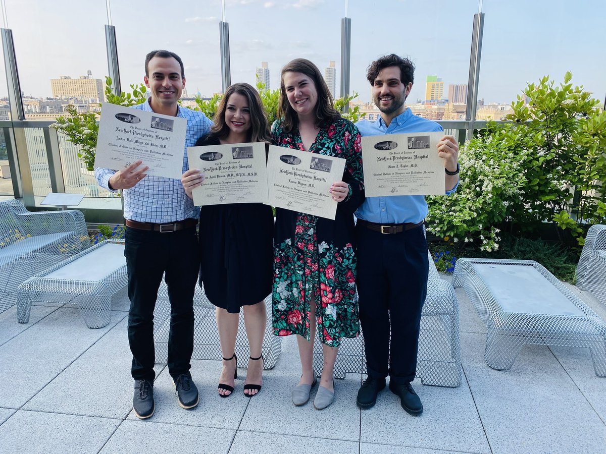 NYPHPMfellow's tweet photo. Congratulations to our newest cohort of Hospice and Palliative Medicine Physicians! 🎉🎉🍾 https://t.co/llvMw070X2