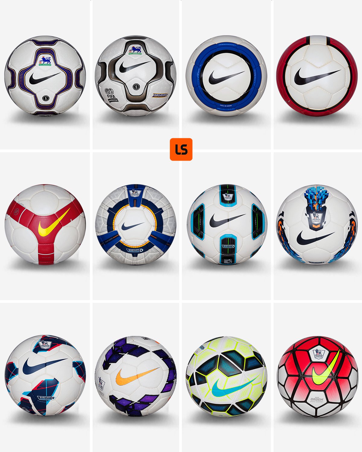 LiveScore X Evolution of the Nike Premier League balls https t azRO0hlDJt X