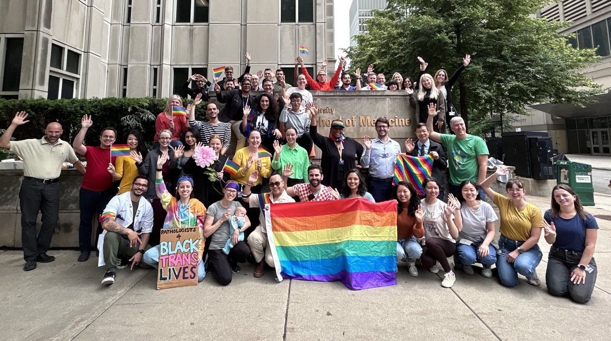 We're stronger together. Happy #Pride from Northwestern Pathology! #PurplePath