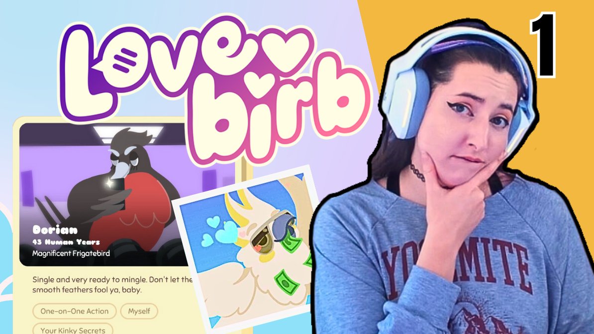 😍🐦BIRD DATING SIMULATOR🐧🫦

New YouTube video out now exploring a meme filled, rhythm, bird dating simulator Lovebirb!  If you're looking for single birds in your area take a peep (haha...get it...PEEP)

#lovebirb #datingsim #rhythmgame #gaming