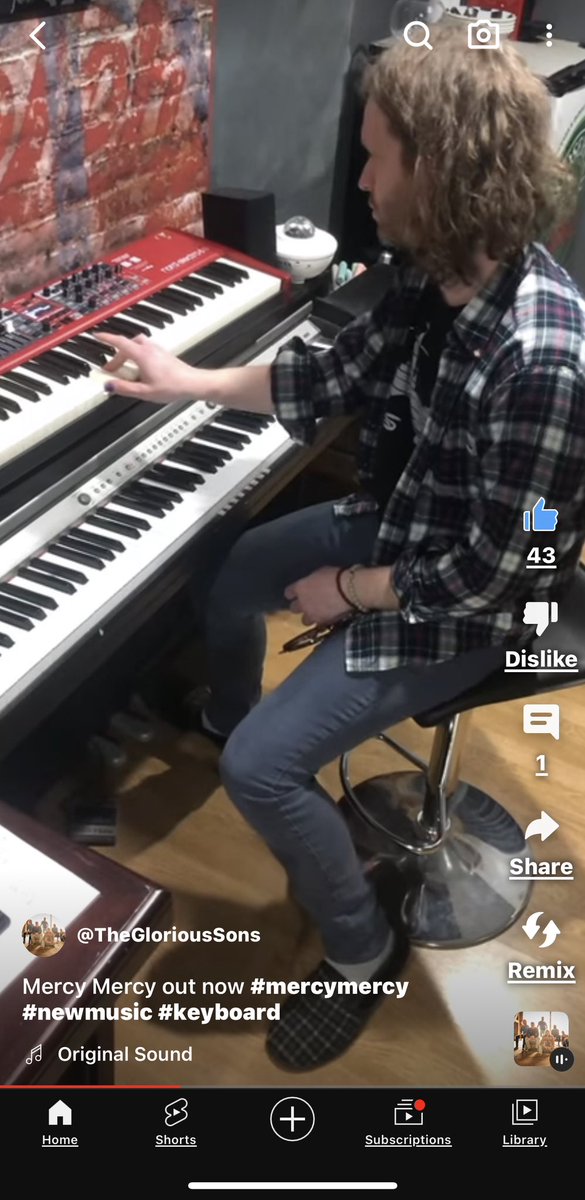 Mercy Mercy out now #mercymercy #newmusic #keyboard youtube.com/shorts/MlhDIVO… via <a href="/YouTube/">YouTube</a>

Hey it’s Josh! AND his keys! <a href="/TheGloriousSons/">The Glorious Sons</a> 🎹🎶❤️