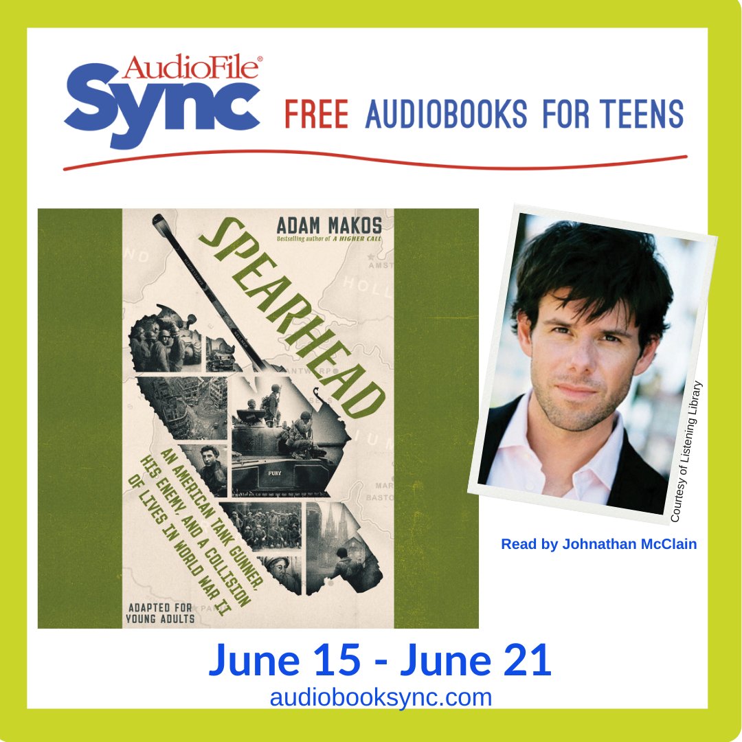 NSHSLibrary's tweet image. School's almost out but the free audiobooks keep coming. Ask a librarian or see our website for more info. 
It's Sync Week 8: June 15 – 21  Get your 2 free audiobooks: TOMMY by Karen Blumenthal,  SPEARHEAD (ADAPTED FOR YOUNG ADULTS) by Adam Makos, Theme: #WeaponsofWar #weaponry