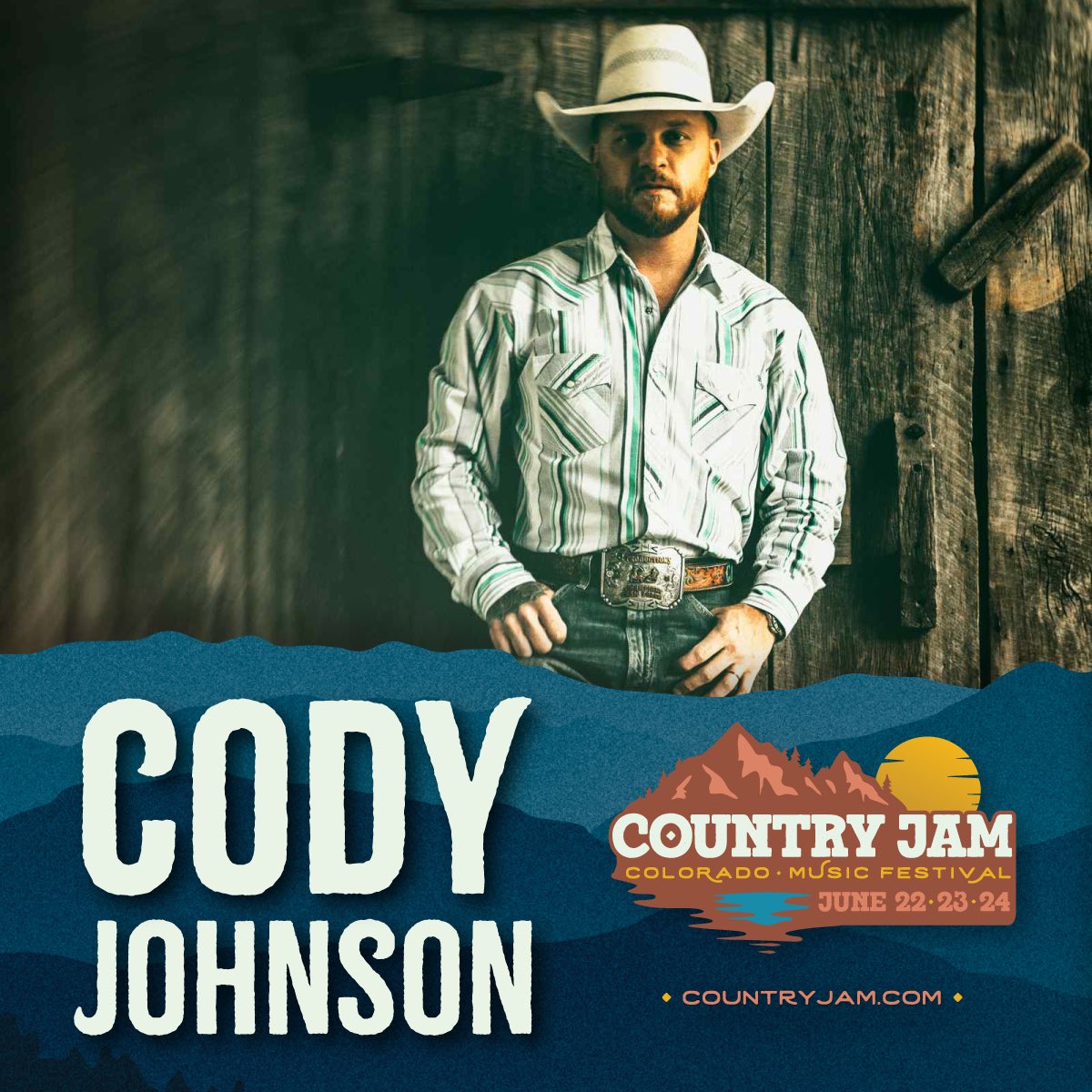codyjohnson's tweet image. #COJONation! I can’t wait to see y’all at @CountryJamCO on 6/24! Get tickets now at countryjam.frontgatetickets.com
#CountryJamCO