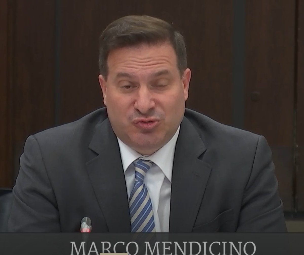 cbcwatcher's tweet image. CPC MP Blaine Calkins ask Mendicino if he &quot;will do the honourable thing and resign right here and right now.&quot;  Mendicino claims &quot;question is so riddled with falsehoods it doesn&apos;t begin to warrant an answer&quot;

Marco knows his falsehoods! #PROC