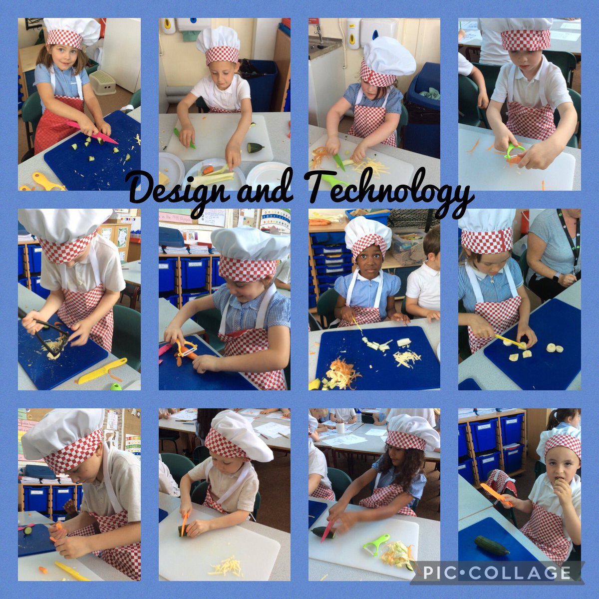 MissU_Robins's tweet photo. In our DT lesson this afternoon we practiced preparing a range of foods. We used equipment to slice, grate, peel and mash. We also enjoyed tasting the food we prepared. Great job Robins! 👍#RPIS https://t.co/O1mwmWnhqj