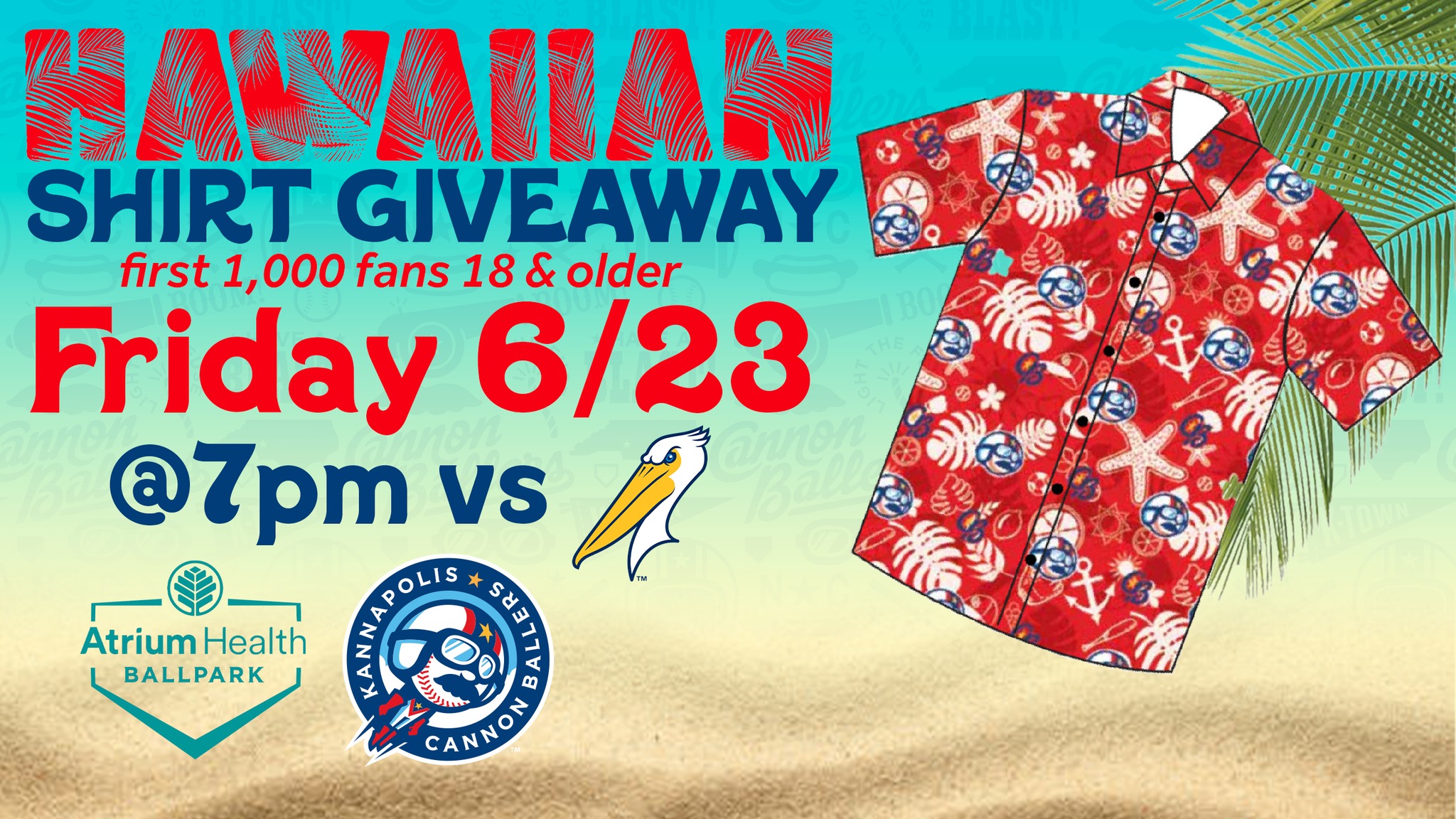 Kannapolis Cannon Ballers on X: The long-awaited unveiling of our 2023 Hawaiian  Shirt giveaway is finally here! Don't miss your opportunity to showcase  your favorite team in the most stylish way possible!