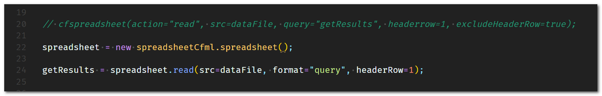 gamesover's tweet image. Hey @cfsimplicity I'm using #CommandBox (from @bdw429s) to do some ACF version testing and encountered "spreadsheet package is not installed" error. Instead of adding it via the CLI, I replaced cfSpreadsheet tag w/spreadsheet-cfml. #tooEasy #noRebootRequired #betterThanBIF