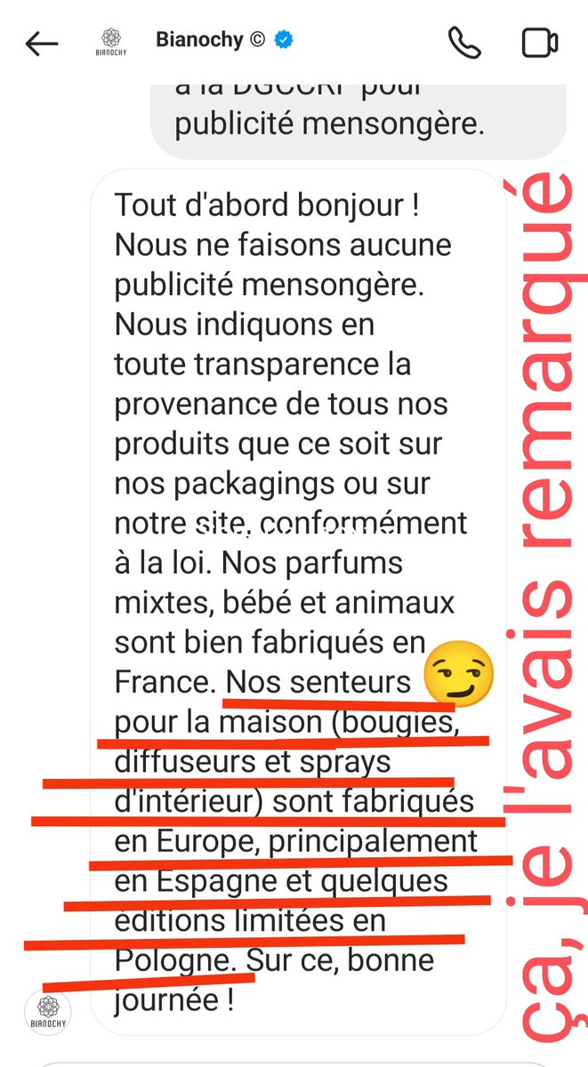 bouletteskefta's tweet photo. les bougies,parfums,diffuseurs d'intérieur sont fabriqués dans un hangar en Espagne,une partie en Pologne et non pas MADE in FRANCE #bianochy #jessicathivenin #thibaultgarcia #influenceurs #guiseppa #paga #arnaques merci Leila @LeilaTallaa  (journaliste) d'avoir confirmé @dgccrf https://t.co/wxG13FzULS