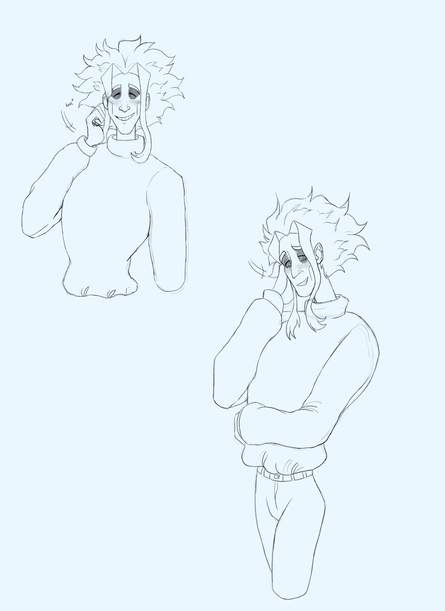 Lil Yagi doodles,, I'm always soft for this man in a big sweater 

#toshinoriyagi #allmight