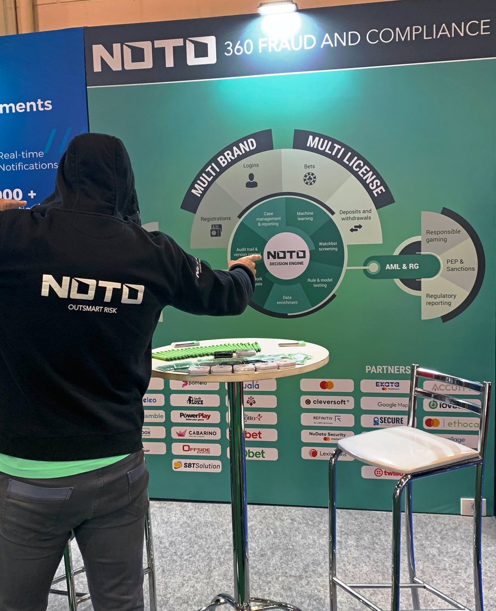 Notolytix's tweet photo. SiGMA World Americas event is now live! Visit us at booth BRO29. Our experts are ready to showcase our crime prevention platform and discuss how we can elevate your compliance strategies. See you at Sigma Americas in São Paulo! #SiGMA #iGaming #FraudPrevention #AML #NOTO https://t.co/OdV8XRVgOr