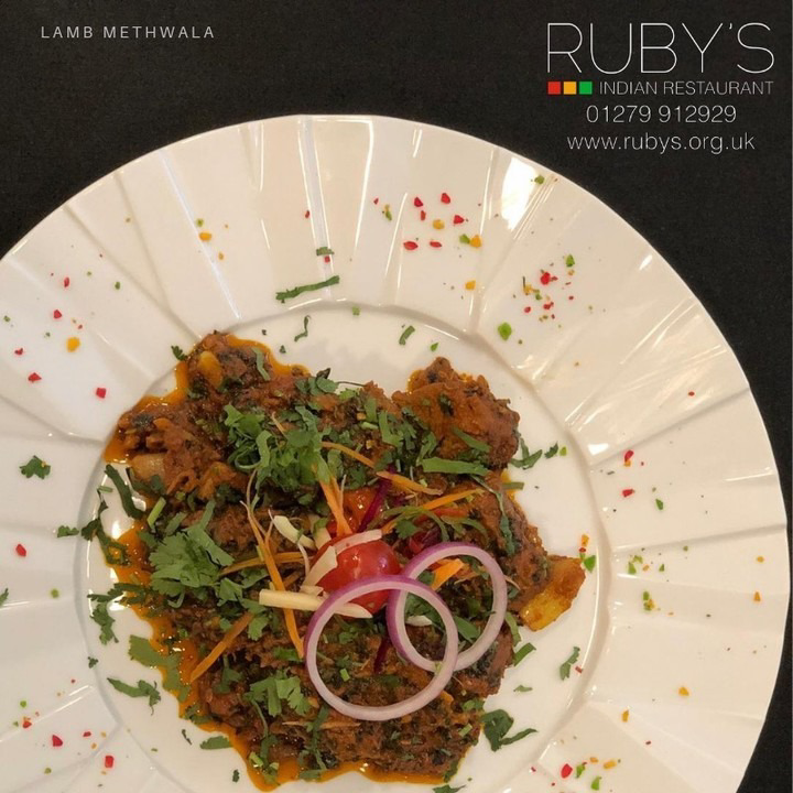 Lamb Methwala - A favourite Pakistani dish with cloves of garlic, ginger and fenugreek in a medium sauce 🌶️😋🥘🍛

rubys.org.uk | 01279 912929 (opt2)

#indianfood #familyrestaurant #rubysrestaurant #stortfordcurry #currynight #takeawaycurry