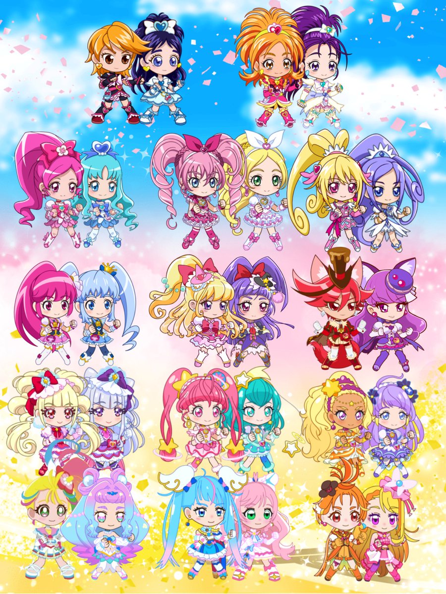 Precure doubles/ships from some series (Warning: they are including WingAgeha)