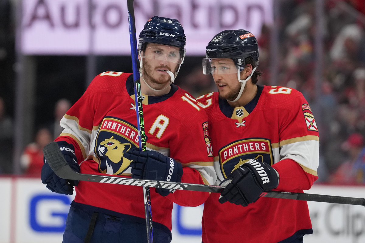 The Florida Panthers were riddled with injuries this postseason:

Matthew Tkachuk: broken sternum
Aaron Ekblad: broken foot, two separated shoulder dislocations, torn oblique muscle
Brandon Montour: torn labrum
Eetu Luostarinen: broken tibia