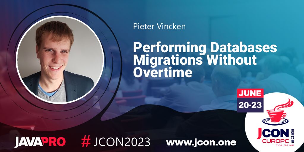 See @pietervincken at #JCON2023 in Cologne talks about 'Performing #Databases Migrations Without Overtime'

Have you ever had a database migration fail on production because of a random NULL value somewhere? Ever had…

Get your  free #JUG Ticket: jcon.one

#Cloud
