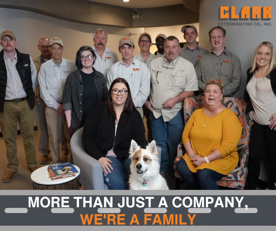mybugproblem's tweet image. We strive to establish and maintain a comfortable customer relationship based on trust.

That&apos;s why when you choose Clark Exterminating, you&apos;re not just hiring a pest control company – you&apos;re joining the Clark family.