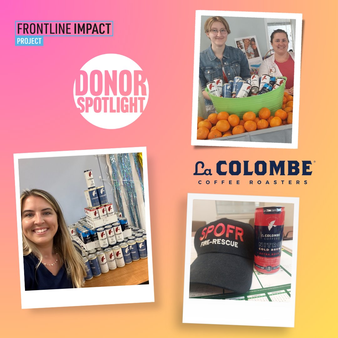 Celebrating our donation partner @LaColombeCoffee  for fueling the frontline from Firefighters to Nurses.  

Let’s take a moment to recognize and thank these incredible heroes of our community. #FrontLineHeroes  #thankanurse 

Learn more: frontlineimpact.org