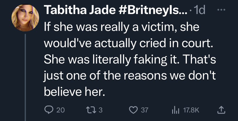 LeaveHeardAlone's tweet photo. If all victims cry, and Depp never cried, where does that leave us, Deppies? https://t.co/V8E8eMZsw4