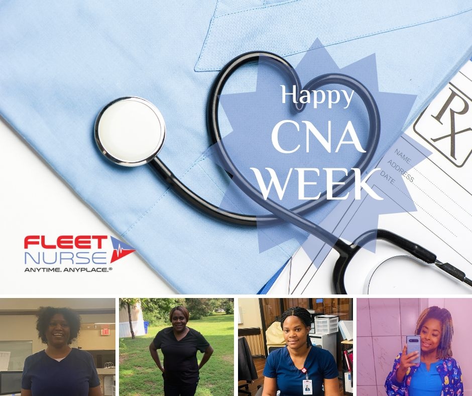 FleetNurse's tweet photo. CNAs are some of the most dedicated &amp; hardworking medical professionals! Show them your appreciation this #CNAweek by tagging a CNA you know and thank them for the important work they do! 💙 
Read more about how you can celebrate CNA week: https://t.co/imzWFcCW5Q https://t.co/ShUZfUZC3Y