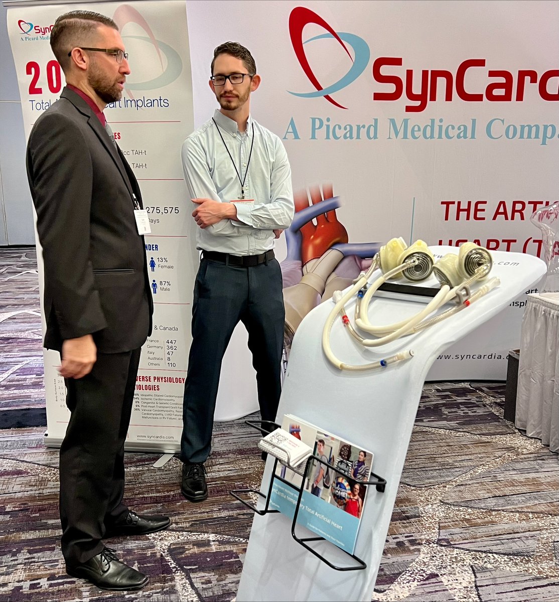 SynCardia's tweet image. It&apos;s the first day here at @ASAIO8 @asaiojournal! If you&apos;re attending the event, we&apos;d love to see you at our booth. Come and visit us to learn more about our exciting innovations and have a chat with our team. See you there! 👋😃 #ASAIO #ConferenceDay #BoothVisit #SynCardia #TAH