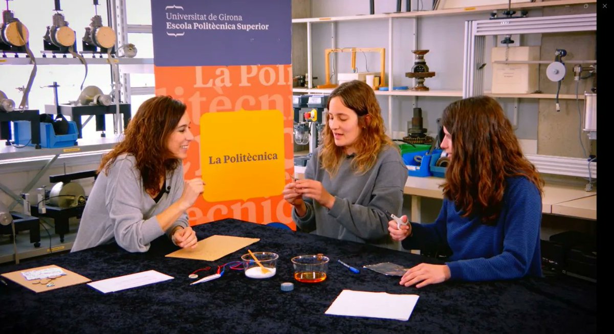 enginy_era's tweet photo. Ja pots veure a Youtube el capítol 7 del programa de 📺 "DONA'm Ciència" amb Coral Reixach i Júlia Santos de Plana Hurtós Enginyers!

Amb el suport de @fundaciorecerca

Espais cedits per @UdGPolitecnica

🎤 @planella_silvia i 🎥 @tvgirona
@jhurtos
Vídeo: https://t.co/0SCCUHjH4P https://t.co/rSE5gY6LO6