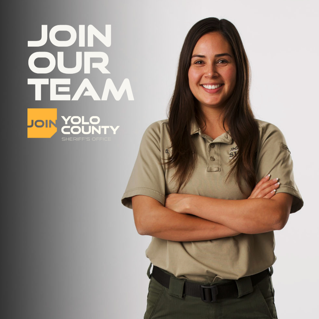 YoloCoSheriff's tweet photo. At the Yolo County Sheriff’s office, you'll have a chance to make a difference in someone’s life. The first step starts with you. Visit https://t.co/3bCwkpIVJm to learn more. #JoinYCSO #YCSO
#YoloCountySheriffsOffice #SheriffJobs
#CareerWithBenefits https://t.co/mfsGhpcLgO