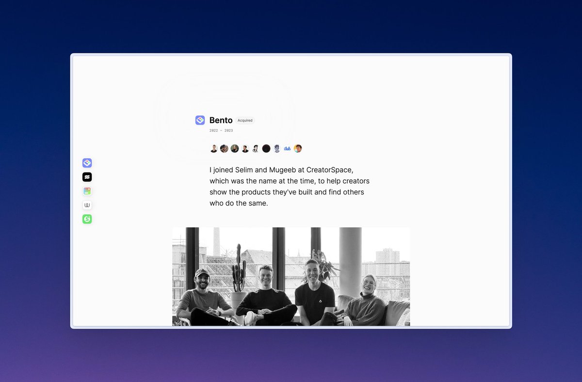 I updated my website with the <a href="/joinbento/">Bento</a> journey.

eikedrescher.com/#bento