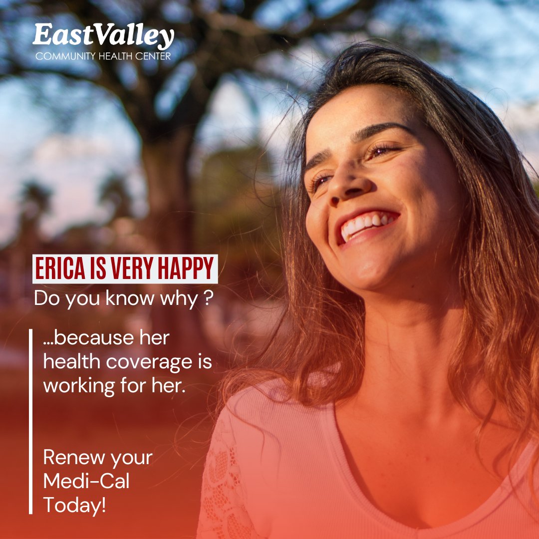 EastValleyCHC's tweet photo. Donโt Lose Your Medi-Cal...!!!
Update your contact information TODAY so you donโt miss your #renewal letter and lose your #health coverage.
Link: https://t.co/deGyKx4LUQ
#evchc #EastValleyCHC #healthcare #medical #medi-cal #WestCovina #Pomona #El Monte #Covina #SanGabrielValley https://t.co/vfUkKHCxYw