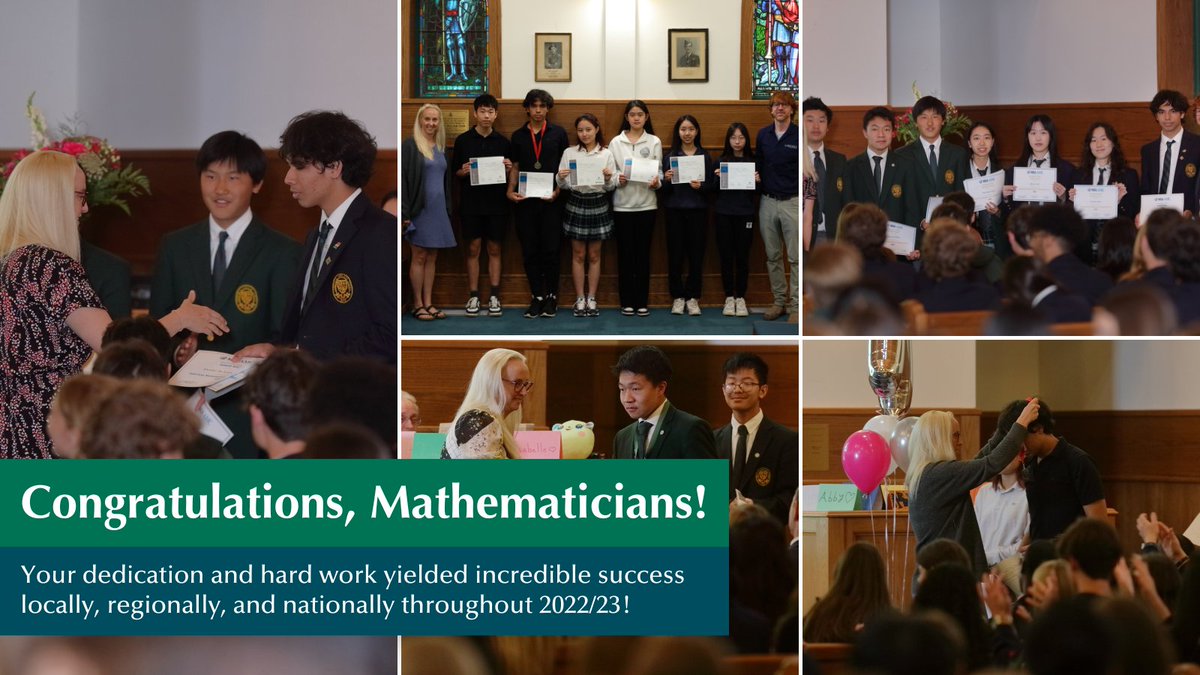 Here's to an exceptional year of math triumphs! Our math students embraced a whirlwind of math competitions, making their mark locally, regionally, and nationally! 🏆 Read more 👇 Grade 9 & 10 results: ow.ly/RX2M50OPrw1 Grade 11 & 12 results: ow.ly/1GtX50OPrw2