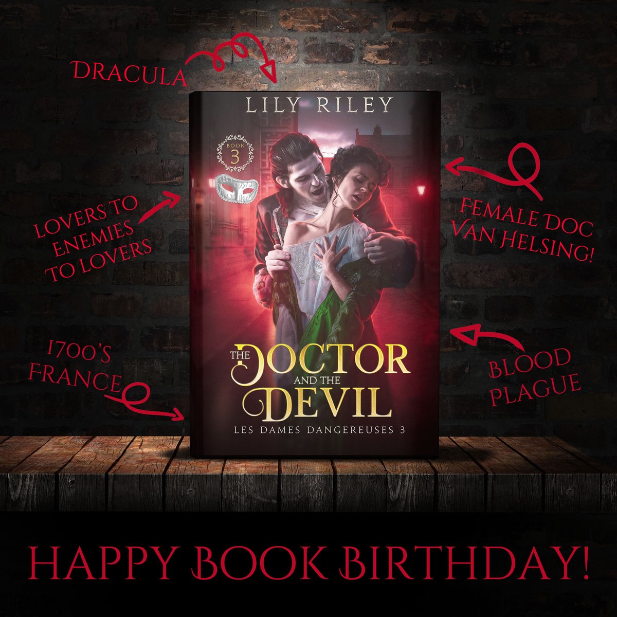 McCorkle_Editor's tweet photo. Love #vampires, how about a female #VanHelsing, how about set during 1700's in France?! Join me in wishing a very happy book birthday to The Devil and the Doctor by @authorlilyriley and grab a copy! https://t.co/jTwlbOoLeM #paranormalromance https://t.co/A1PaRgaYZs