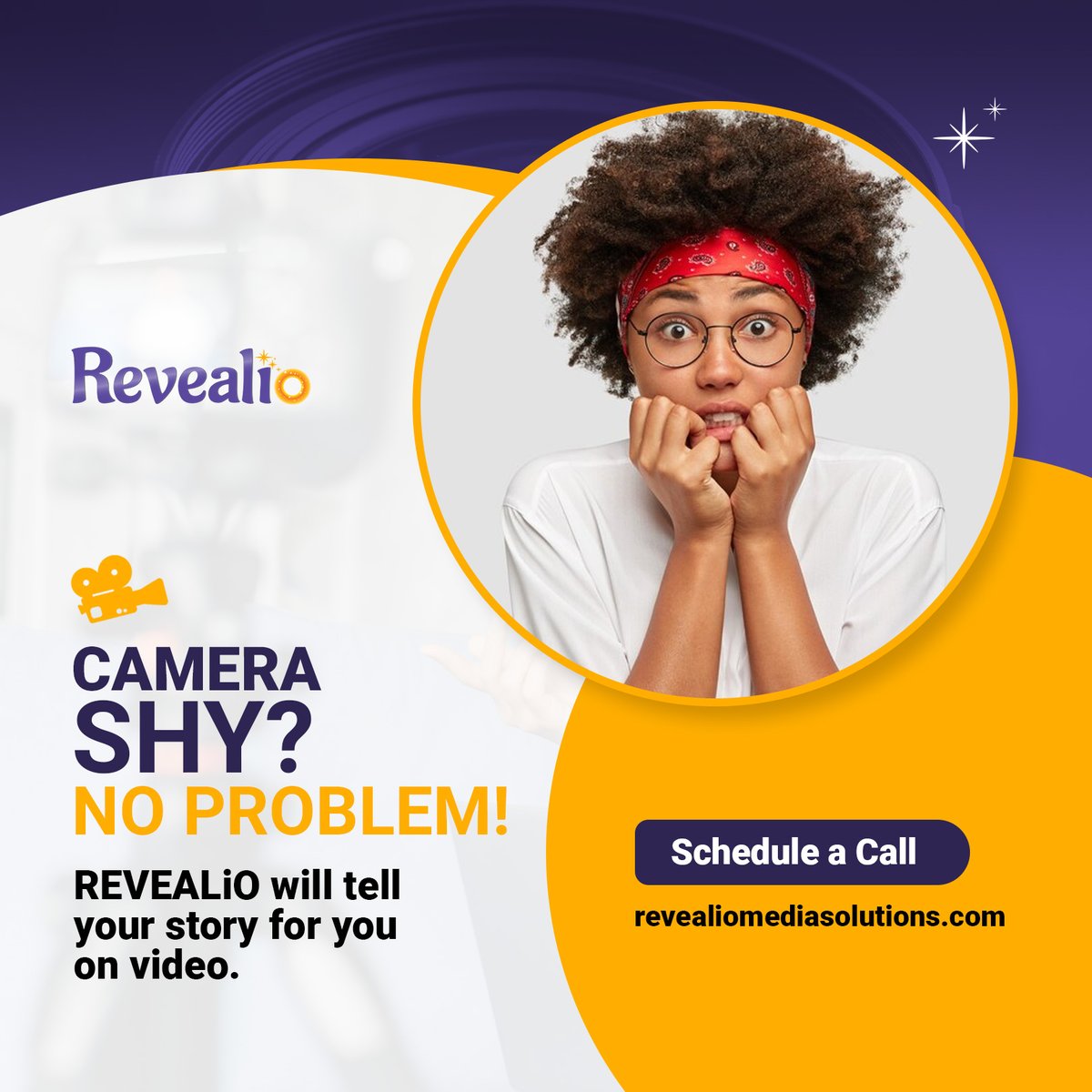 REVEALiO is here to help you and tell your story to the world. Contact us.

#video #story #videostorytelling #videomarketing #camerashy #shortformvideo #leadgeneration #valueproposition #relatability #smallbusinessvideo #nonprofitvideo #innovativestorytelling #revealio