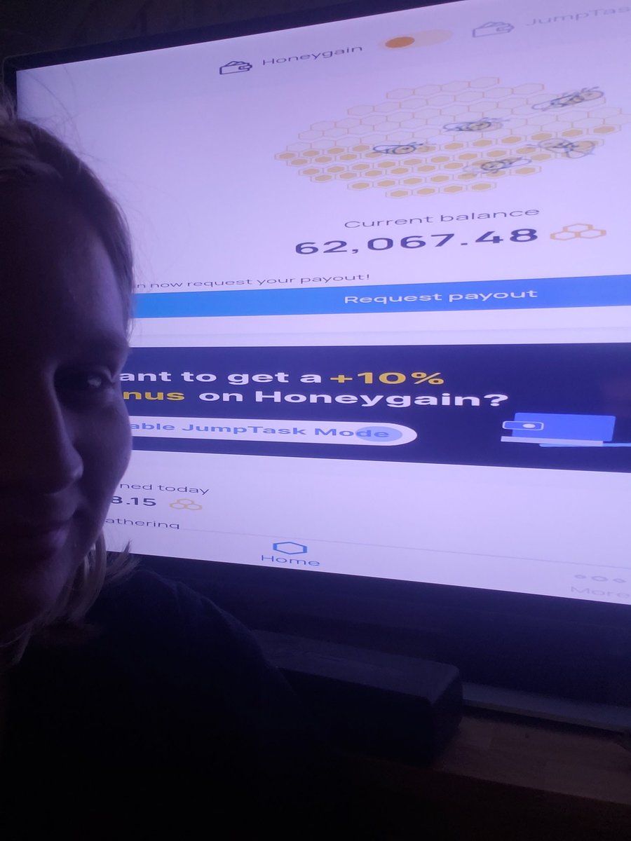 Spaghettispide1's tweet photo. @Honeygain_App Got it on my TV! #iamusinghoneygain #honeygain 
Referral: KH12FE46A1 https://t.co/VzY3b1ljRS