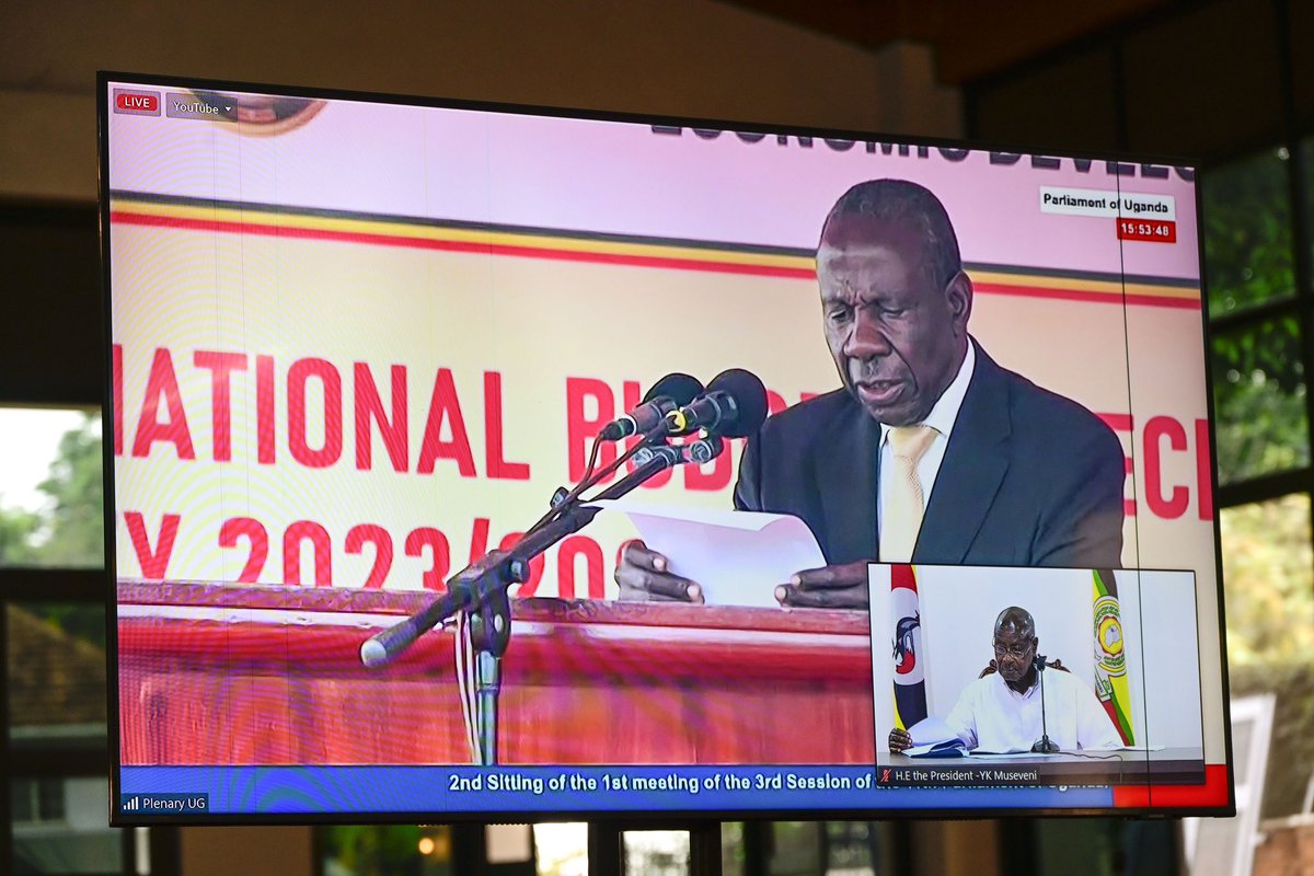 KagutaMuseveni's tweet photo. You heard your budget of Ug.Shs.52trillion. While I support that budget because there is no other solution in the short-run, it is important to know that Shs.17trillion of that budget, is to pay debts. Many of these debts, were being pushed by the neo-colonial public servants, until recently when I put down my foot and insisted on approving every loan. 

The way forward is that we should borrow less or not borrow at all. With discipline, we do not have to borrow at all.