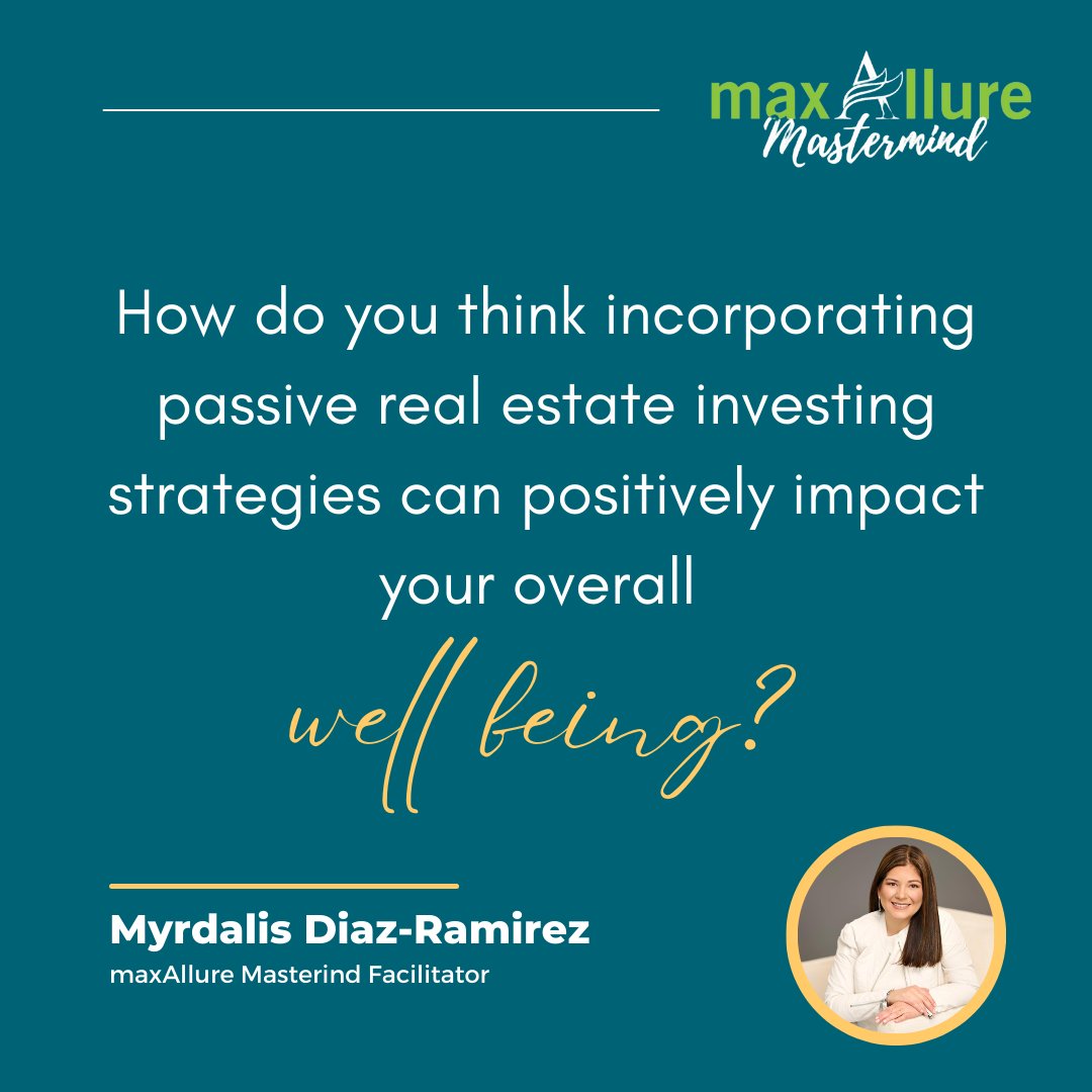 Share your reflections and ideas in the comments below, and let's continue the conversation on maximizing wellness through passive REI!

If you haven't had a chance to listen to the episode yet check it here: loom.ly/vaw1S2Y