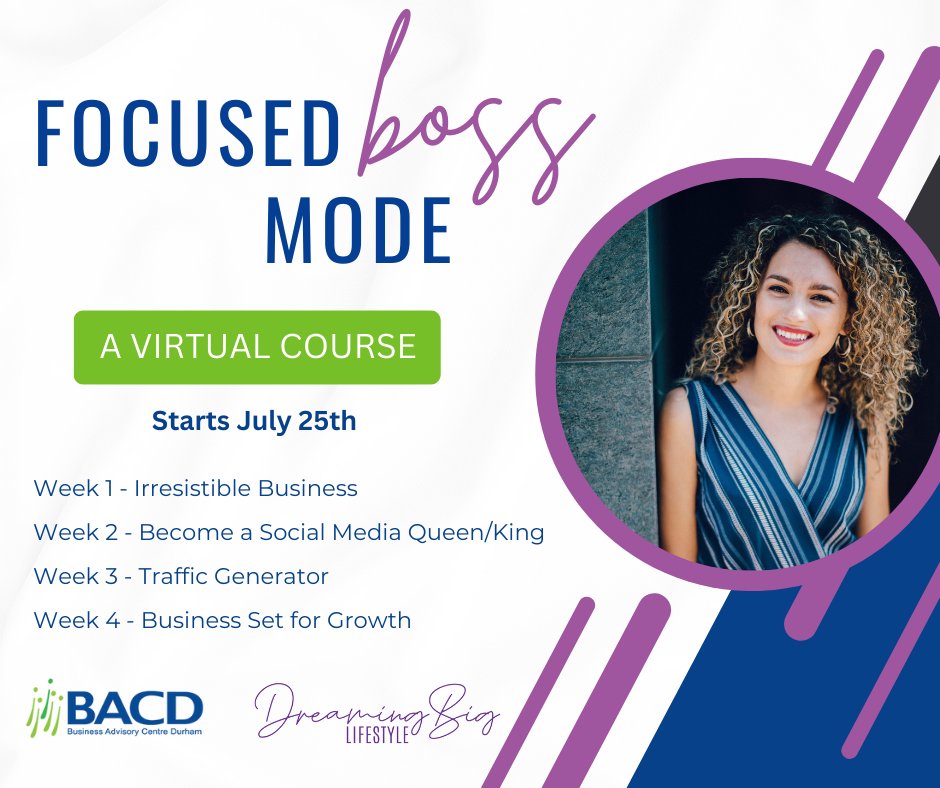 NEW COURSE ALERT!  🤩📣 Starts July 25th!

Introducing the Focused BOSS Mode Course, in collaboration with Ana Belen Pautassi, founder of  Dreaming Big Lifestyle 

Registration is now open - limited spots available!ow.ly/JBer50OPzCl