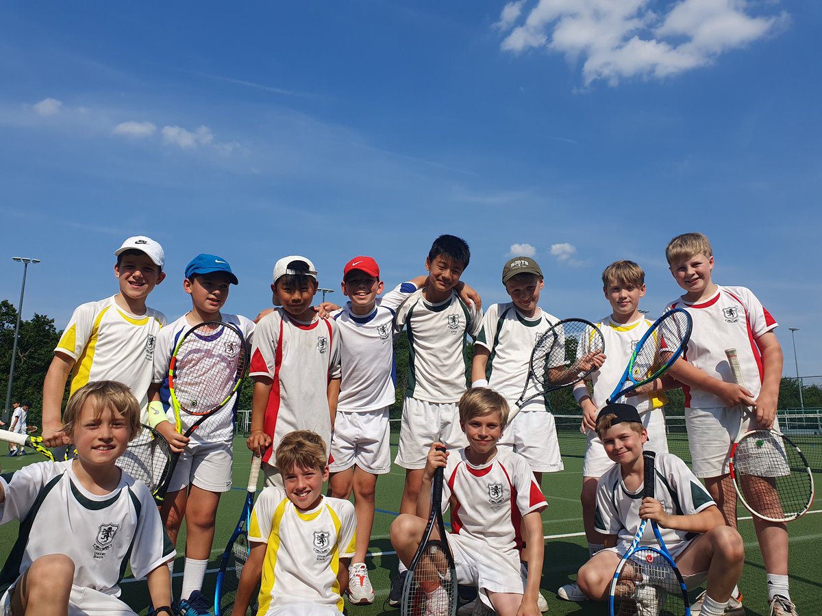 The sun is shining on the Y6 <a href="/shrewsburyhouse/">Shrewsbury House Prep School</a> tennis team! Thank you <a href="/KCSWimbledon/">King's News</a> . Well done boys, and girls!  #futuregrandslam