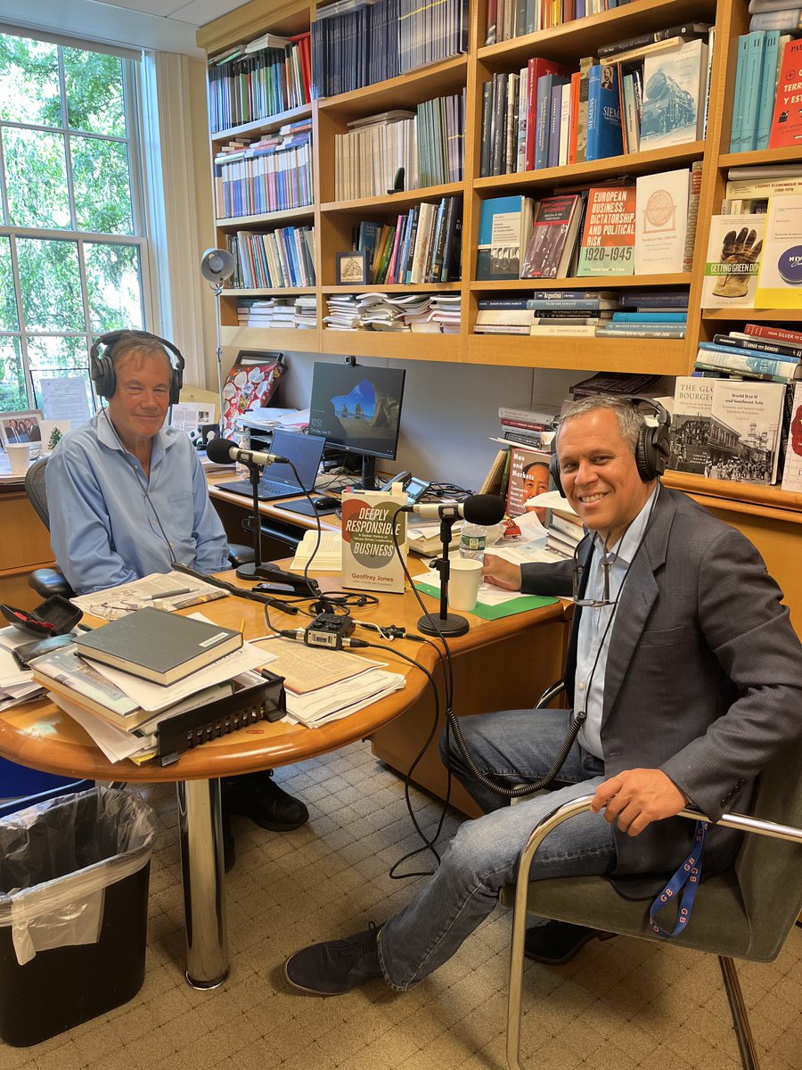 perspectinbiz's tweet photo. Great conversation with historian Professor Geoffrey Jones at Harvard Business School @HarvardHBS 
“The Importance of History in Business” #ESG #CSR https://t.co/4FznoyUT1w