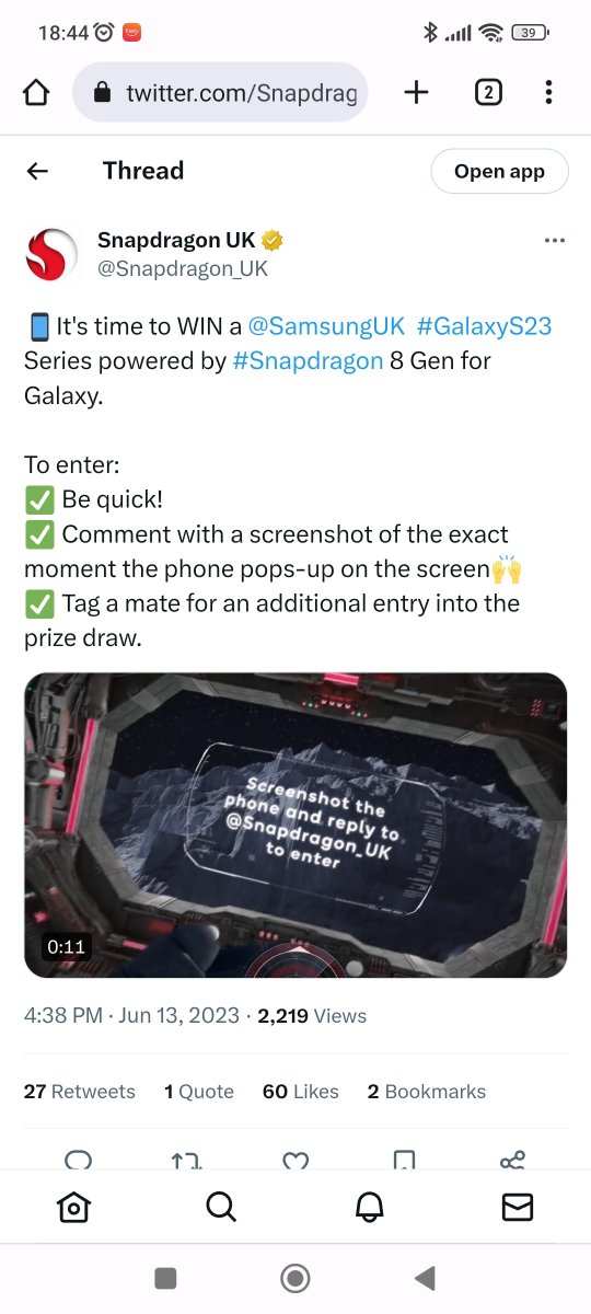 Foodee65130336's tweet photo. @Snapdragon_UK @SamsungUK Yay! @m https://t.co/5CFBUvG2x5